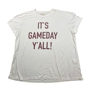 Mumu Mellow Women's Small It's Gameday‎ Y'All sports ladies T Shirt